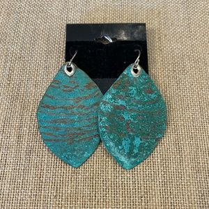 Silpada Sterling & Patina Brass “Cayman” Earrings